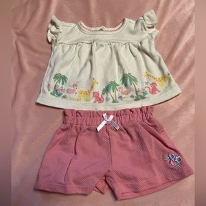 Kids Headquarters Matching Sets | Giraffe Outfit (3 Piece / 3m)